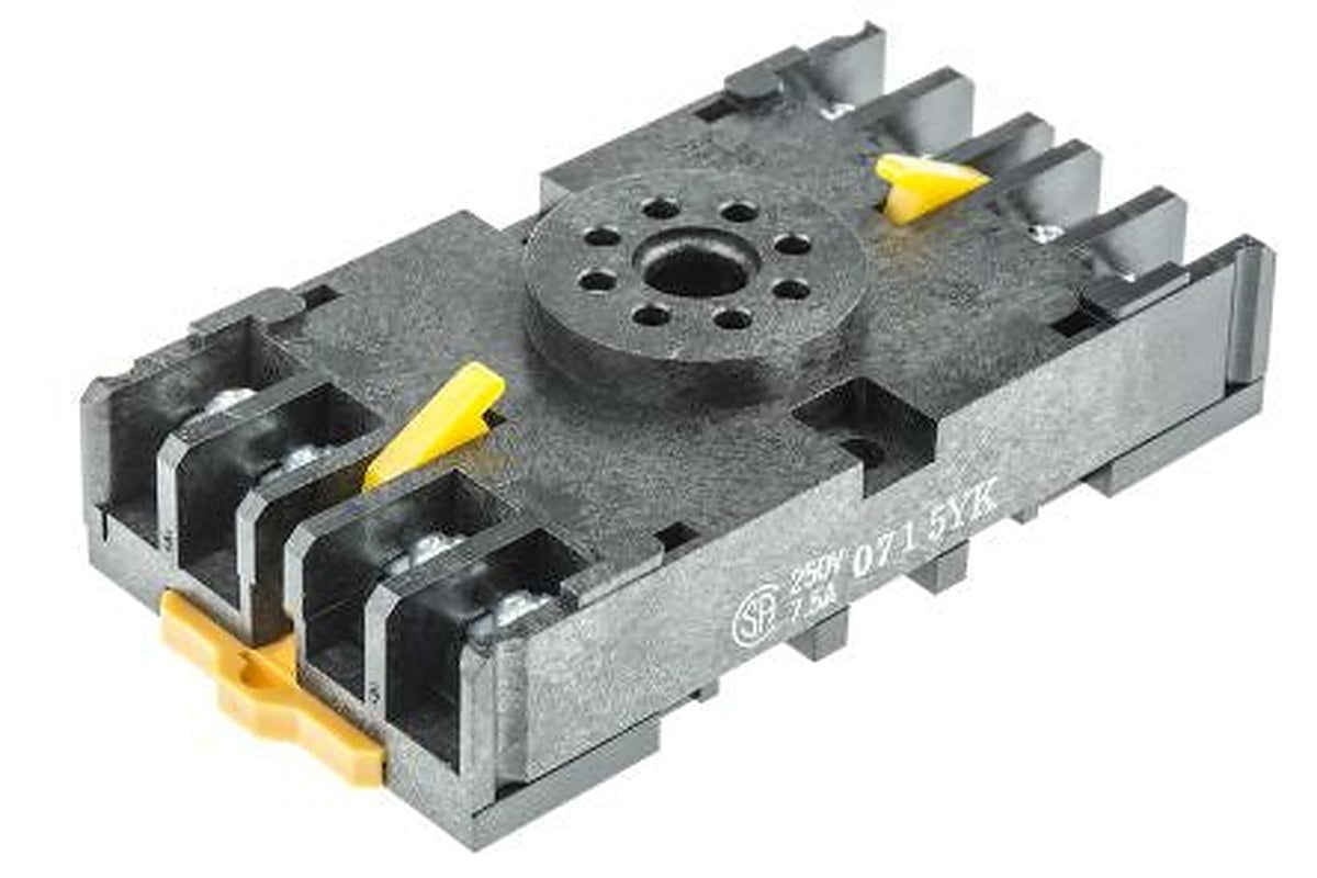 Omron G4Q 8 Way 230V ac DIN Rail Relay Socket, for use with G4Q Series