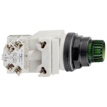 Illuminated push-button, Harmony 9001SK, plastic, projecting, green, 30mm, spring return, 24-28V, 1 C/O (Illuminated push-button Harmony 9001SK) is a Schneider Electric product. Designed for reliable performance and long service life. Available across Iraq — contact us for pricing and delivery options.