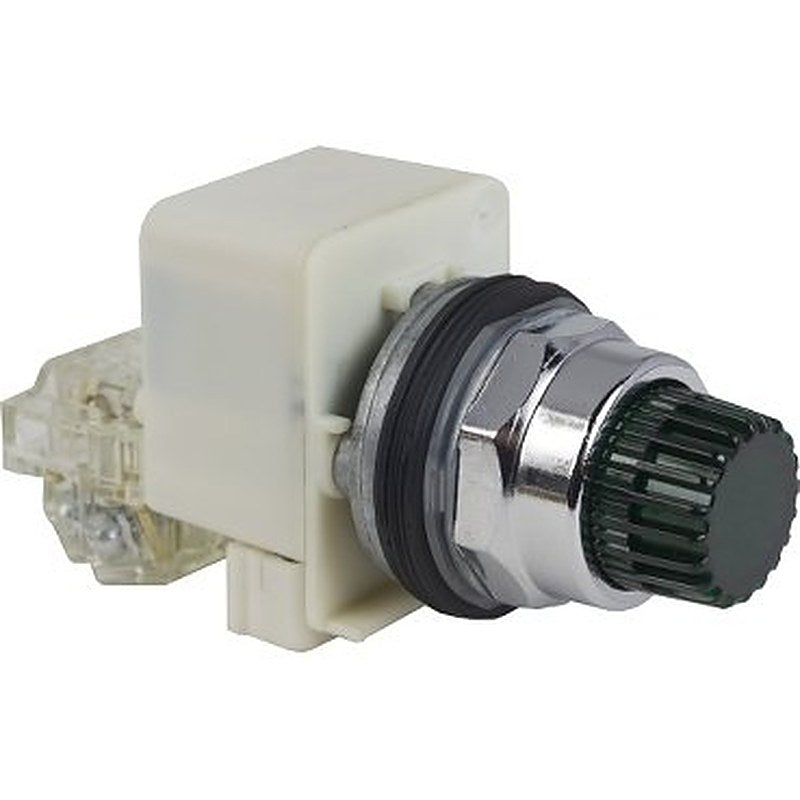 Illuminated push button, Harmony 9001K, metal, projecting, green, 30mm, spring return, 110...120V, 1 CO (Illuminated push button Harmony 9001K) is a Schneider Electric product. Designed for reliable performance and long service life. Available across Iraq — contact us for pricing and delivery options.