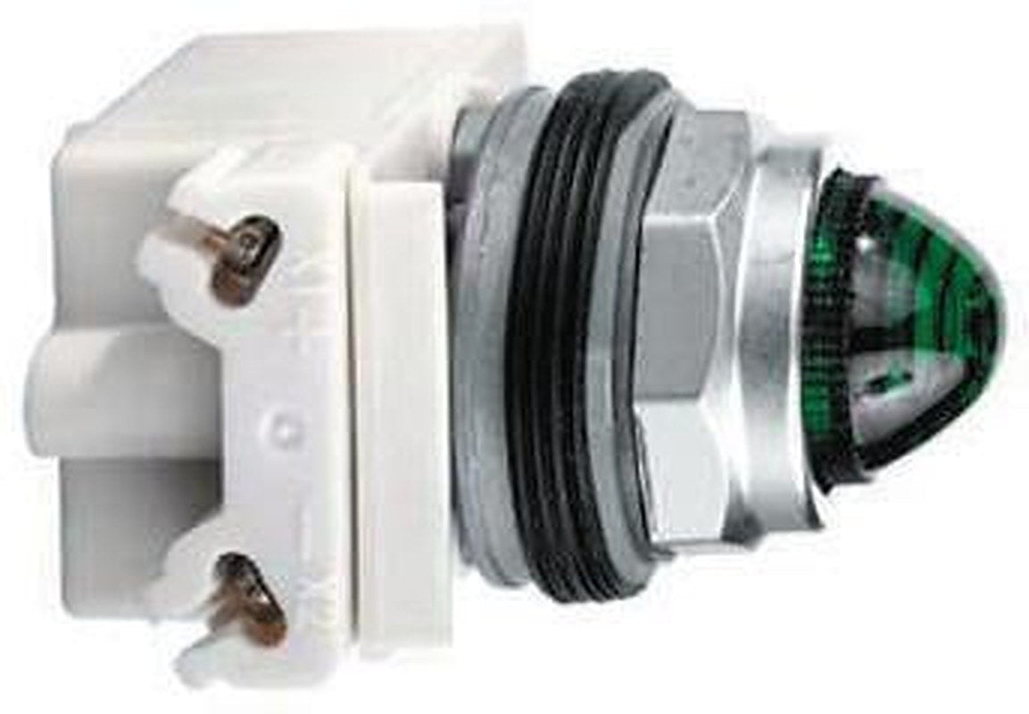 Schneider Electric, Harmony, Flush Green LED Pilot Light, 30 mm Cutout, IP66, Round
