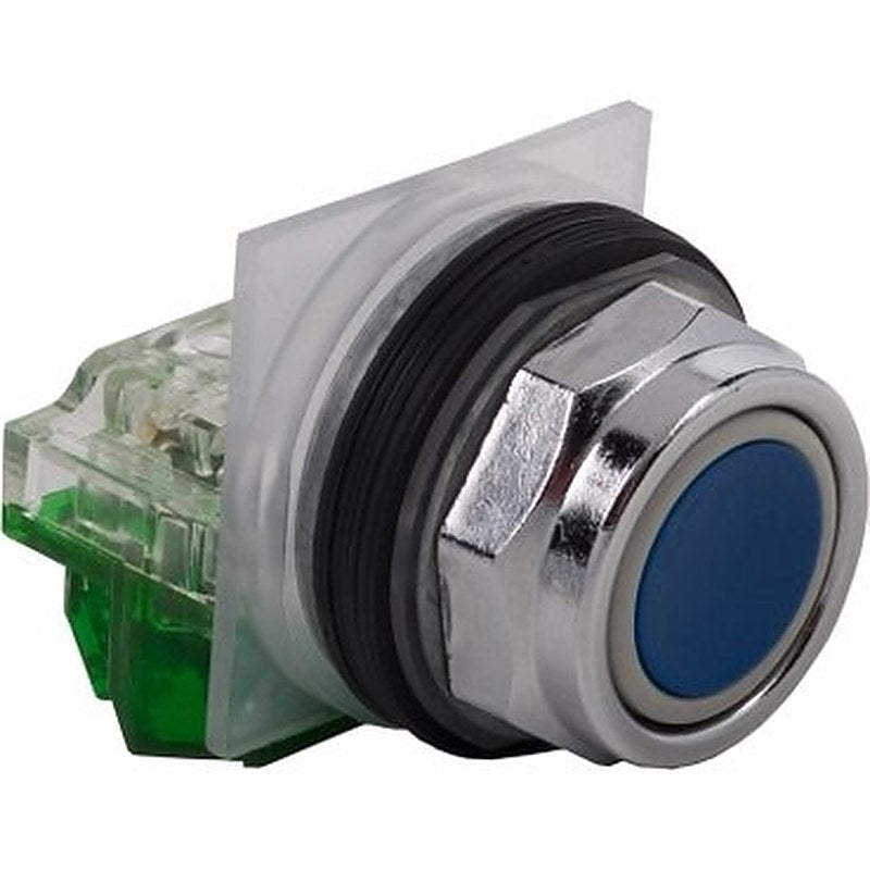 Push-button, Harmony 9001K, metal, flush, blue, 30mm, spring return, 1 NO (Push-button Harmony 9001K) is a Schneider Electric product. Designed for reliable performance and long service life. Available across Iraq — contact us for pricing and delivery options.