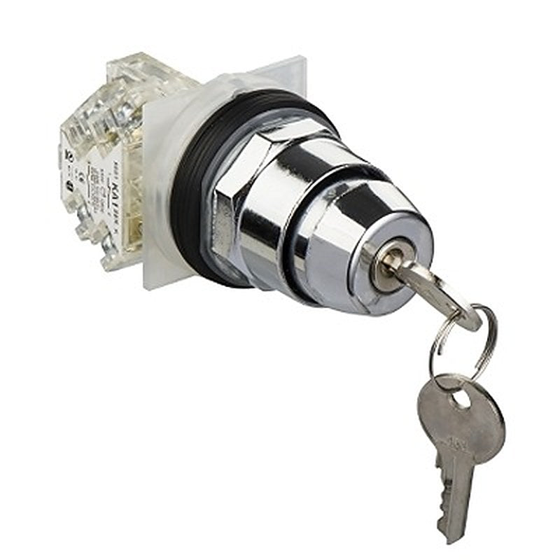 Schneider Electric Knob Selector Switch - (1 CO) 30 mm Cutout Diameter 2 Positions
