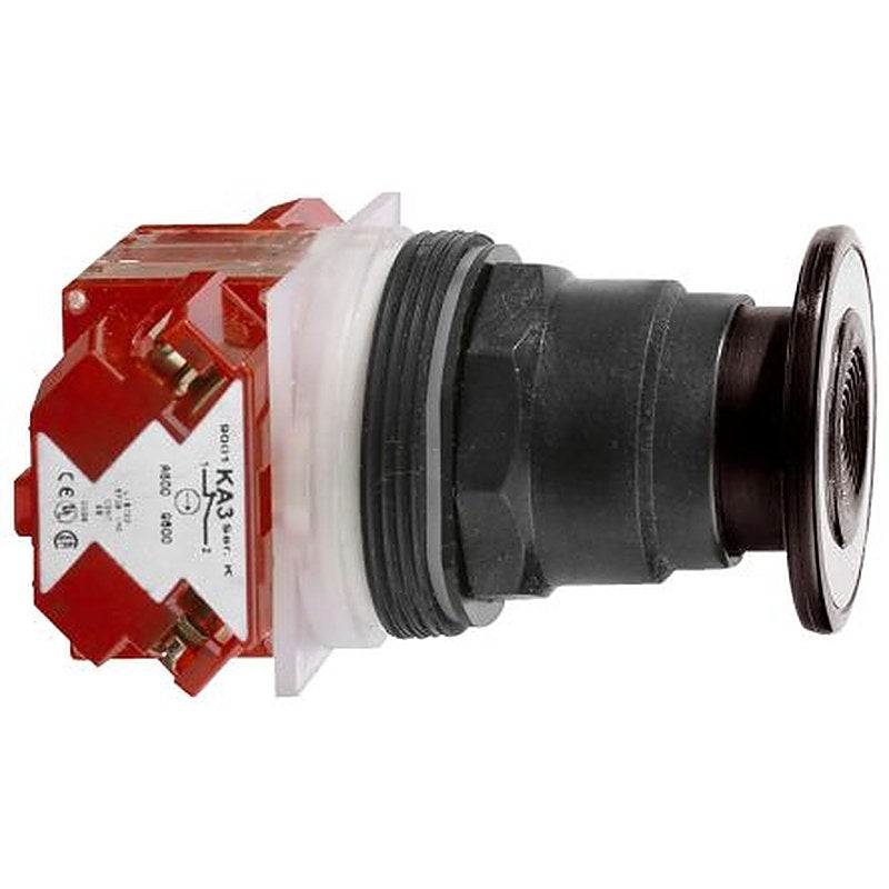 Schneider Electric Harmony Series Illuminated Push Button Switch, SMP Polymer, Screw, 30 mm Cutout, 1 CO, Black LED,