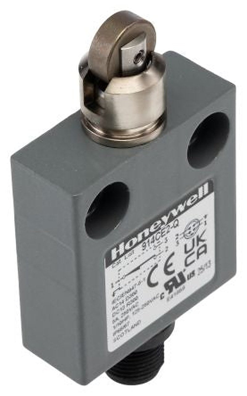 Honeywell 914CE Series Roller Plunger Limit Switch, SPDT, IP66, IP67, IP68, Die Cast Zinc Housing, 250V ac
