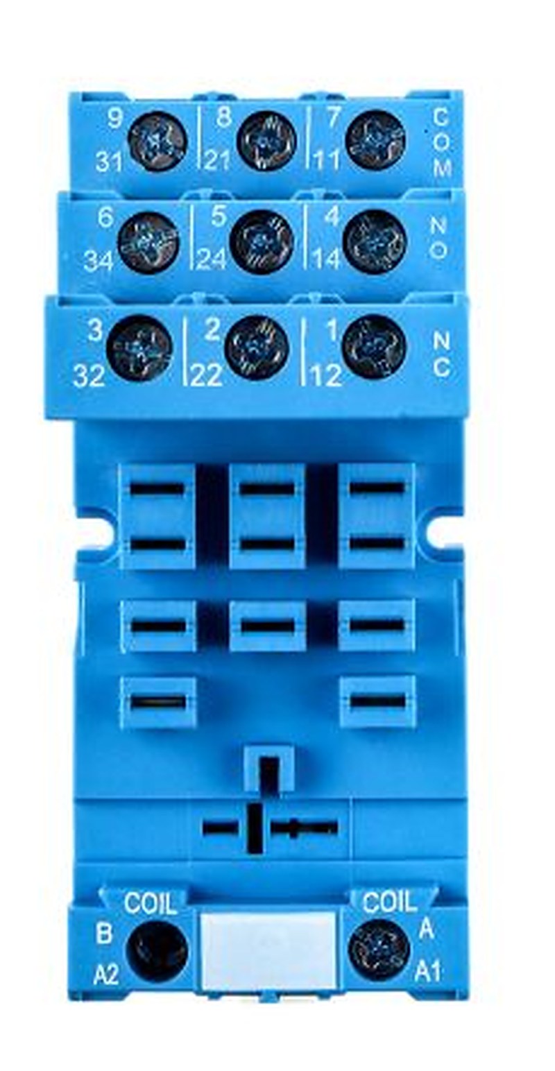 Finder 92 11 Way 250V ac DIN Rail Relay Socket, for use with 62.33, 62.32
