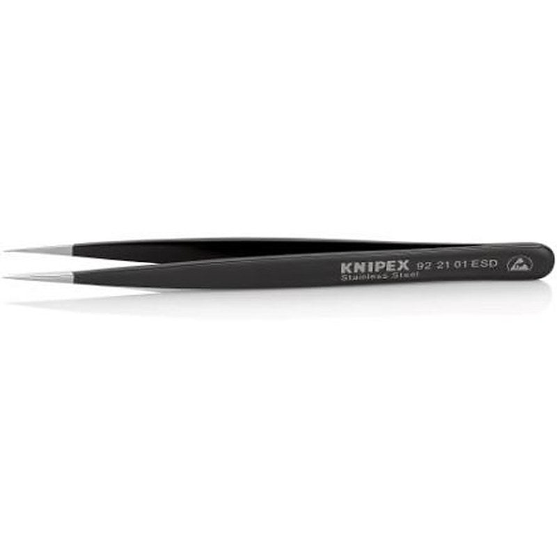 Knipex 125mm Stainless Steel Pointed ESD Safe Tweezer