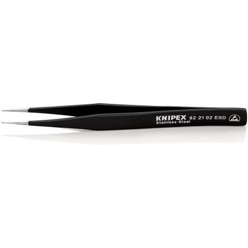 Knipex 128mm Stainless Steel Straight ESD Safe Tweezer