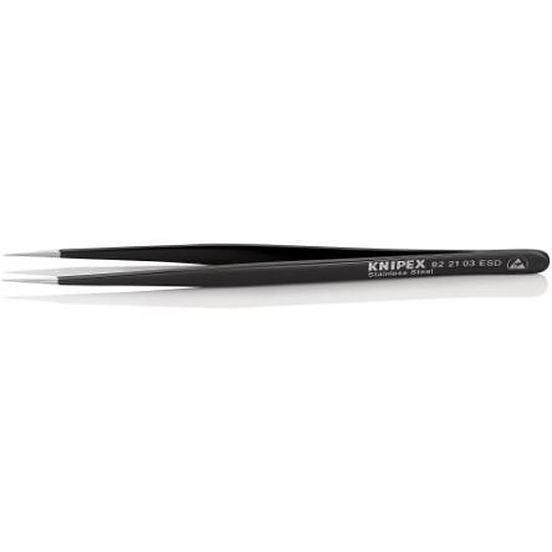 Knipex 140mm Stainless Steel Pointed ESD Safe Tweezer
