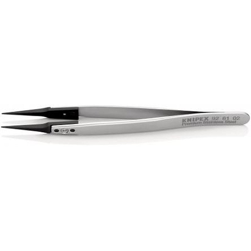 Knipex 130mm Stainless Steel Straight ESD Safe Tweezer