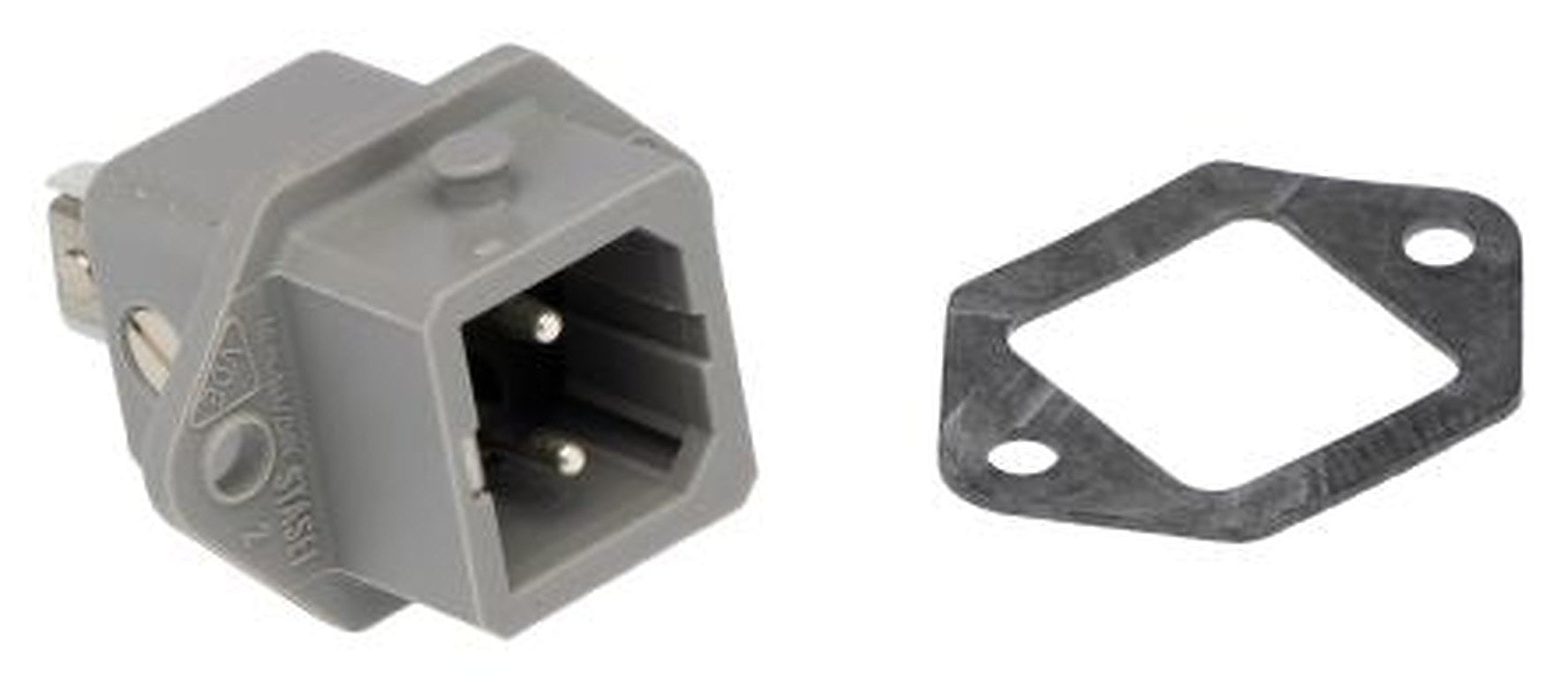 Hirschmann, ST IP54 Grey Front Mount 2+PE Straight Industrial Power Connector, 16A, 250V