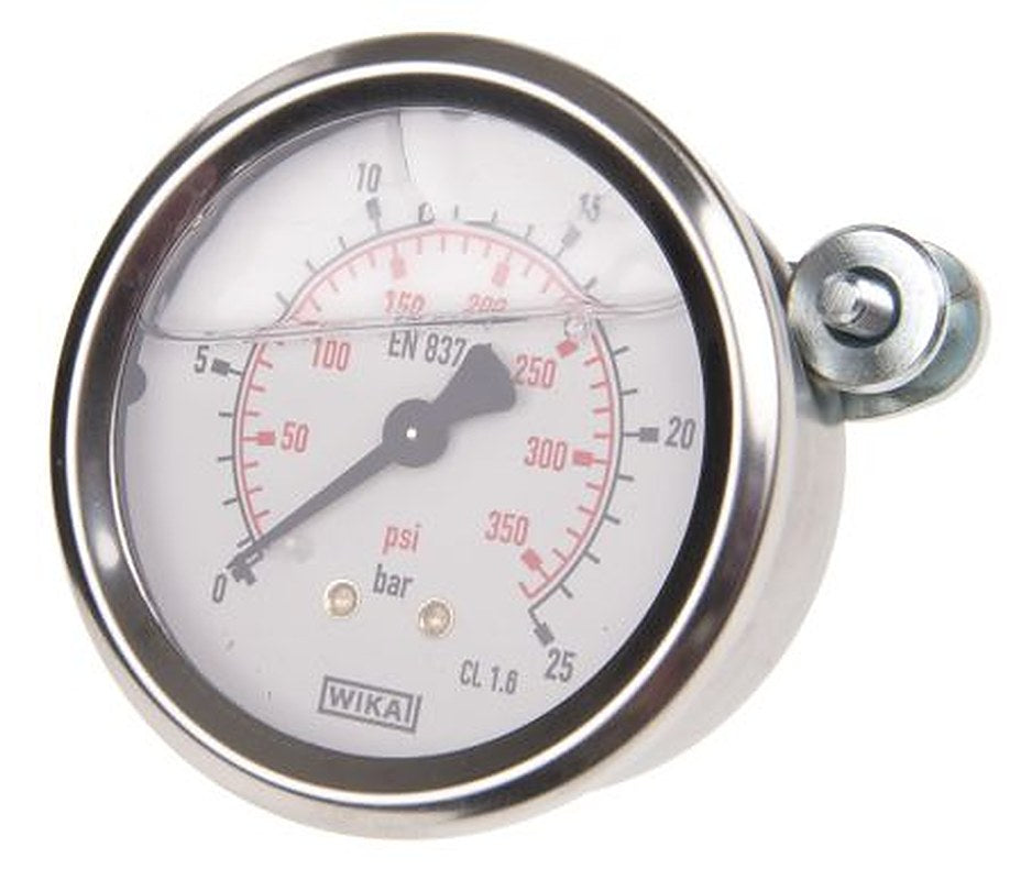 WIKA G 1/4 Pressure Gauge, 63 mm, 25 bar