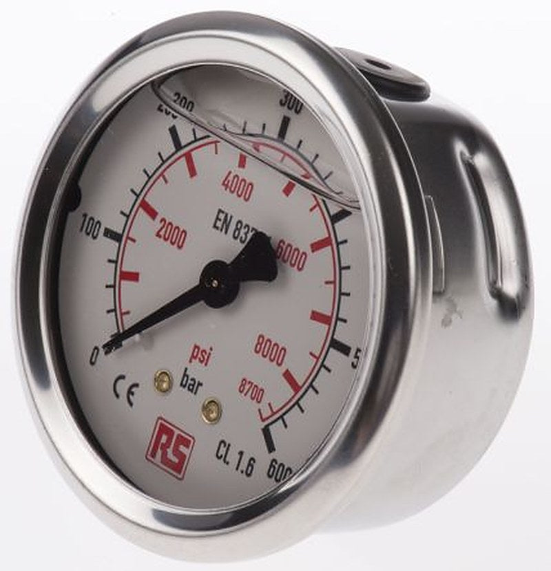 WIKA G 1/4 Threaded Pressure Gauge, 600 bar