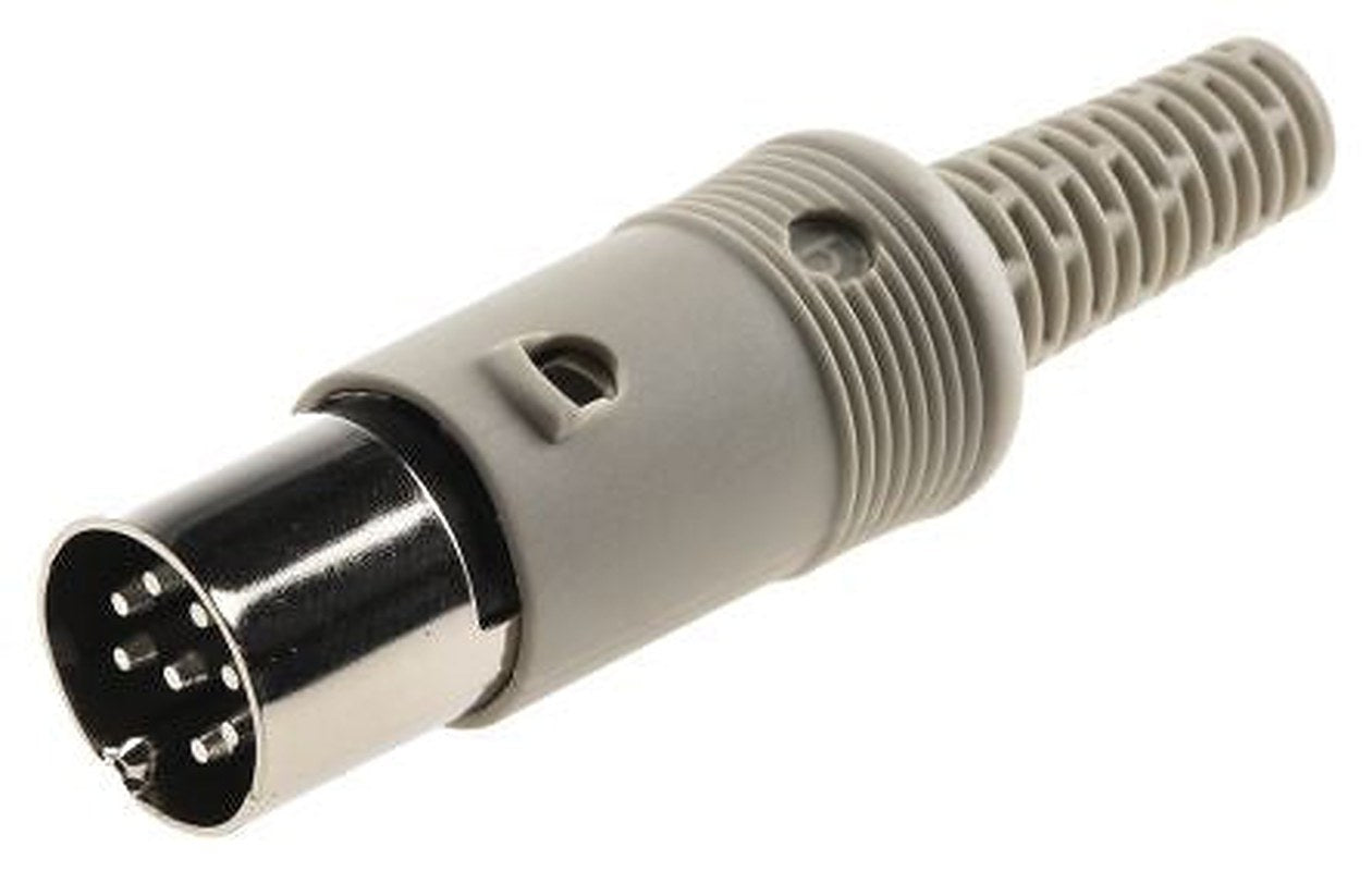 Hirschmann, MAS 8 Pole Straight Standard DIN Plug, DIN 45326, 4A, 34V ac/dc IP30, Cable Male