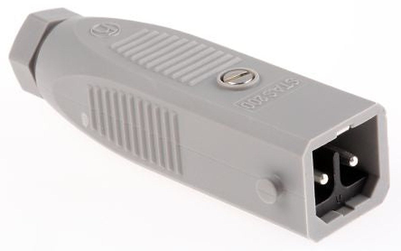 Hirschmann, ST IP54 Grey Cable Mount 2P Straight Industrial Power Connector, 16A, 250V