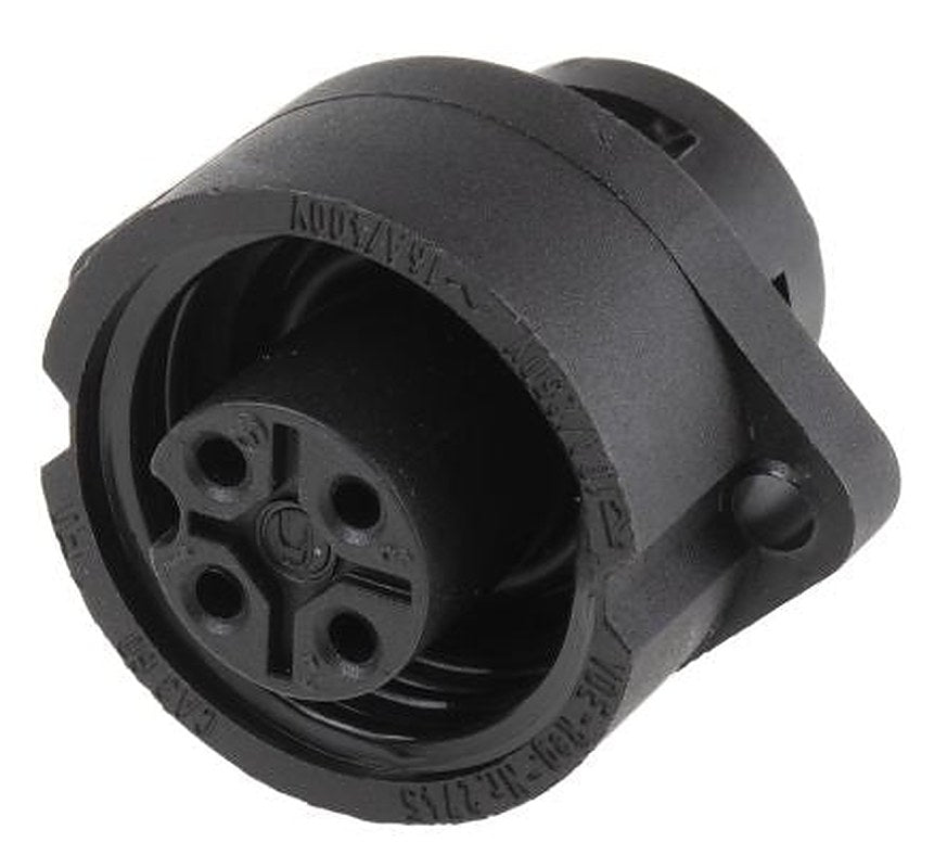 Hirschmann Circular Connector, 4 Contacts, Front, 21.5 mm Connector, Socket, Female, IP67, 932321100 Series