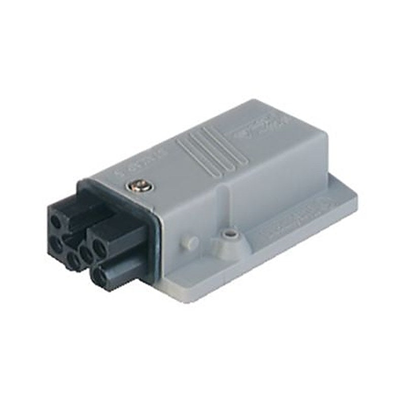 Hirschmann, ST IP54 Grey Heavy Duty Power Connector, Panel Mount, 5P+PE, Rated At 10A, 400V