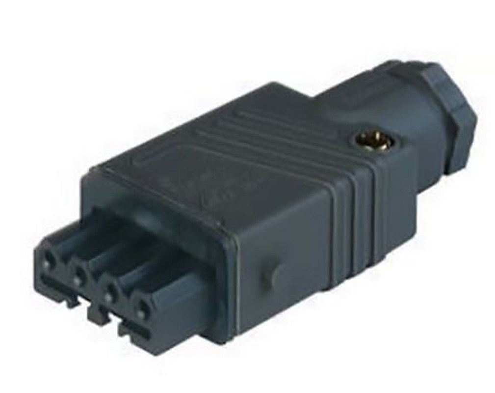 Hirschmann, ST IP54 Black Industrial Power Connector, Cable Mount, 3P+PE, Rated At 10A, 400V
