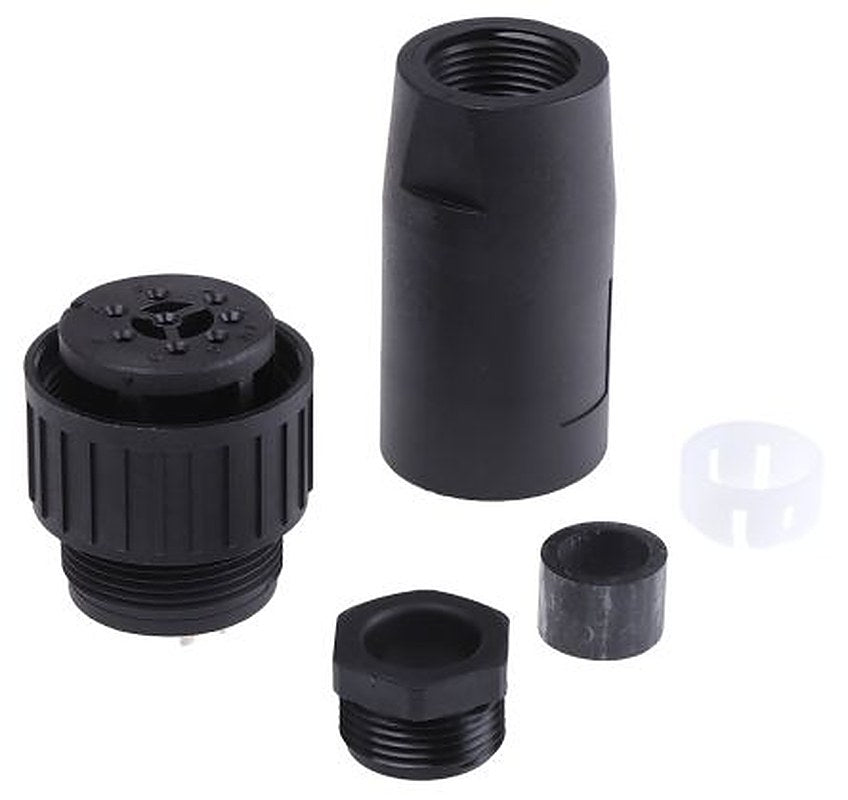 Hirschmann, CM, Copper Straight 8 Way Cable MIL Spec Circular Connector Male, Female Contacts,Shell Size 20, Screw