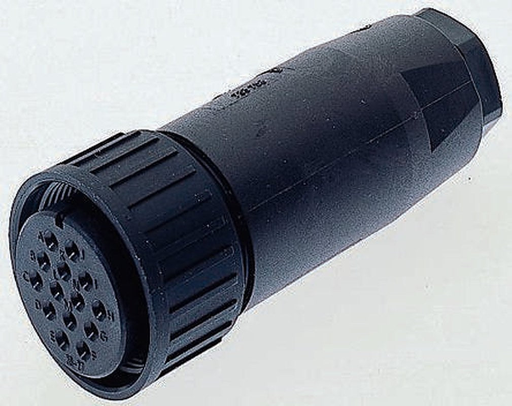 Hirschmann, CM, Copper Straight 17 Way Cable MIL Spec Circular Connector Male, Female Contacts,Shell Size 20, Screw