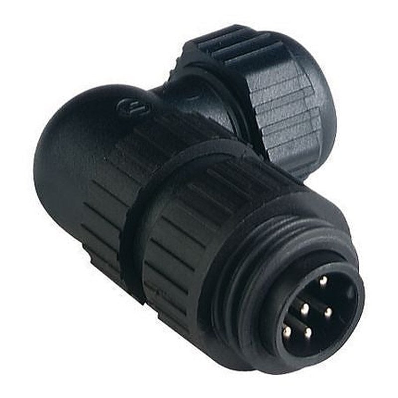 Hirschmann, CA IP66, IP67 Black Screw Mount 6P+PE Angled Industrial Power Connector, 16A, 230V, 400 V