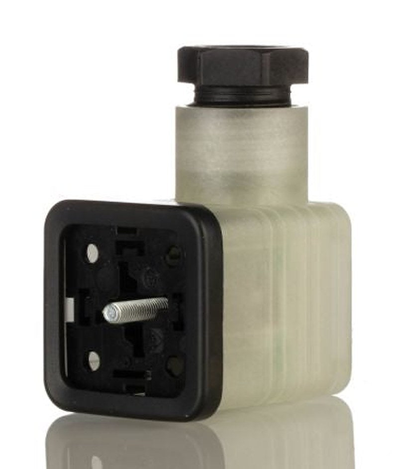 Hirschmann GDML 2+E DIN 43650 A Solenoid Valve Connector Indicator Light, 24V Voltage