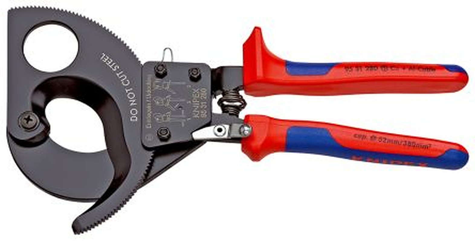 Knipex Knipex Straight Ratchet Cable Cutter