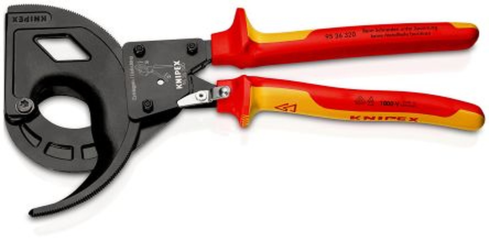 Knipex Knipex VDE/1000V Approved Ratchet Cable Cutter