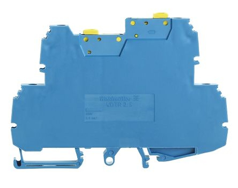 Weidmüller 9528080000 W Series Disconnect Terminal Block Blue, 2.5mm², 2-Level, Screw