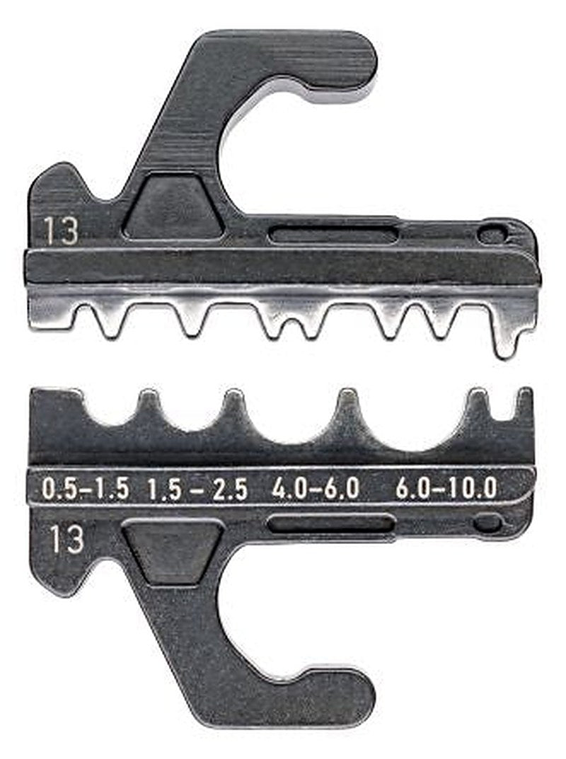 Knipex, 97 Crimp Die Set, Coaxial Type Crimp Die Black