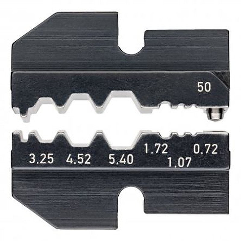 Knipex, 97 Crimp Die Set, Coaxial Type Crimp Die Black