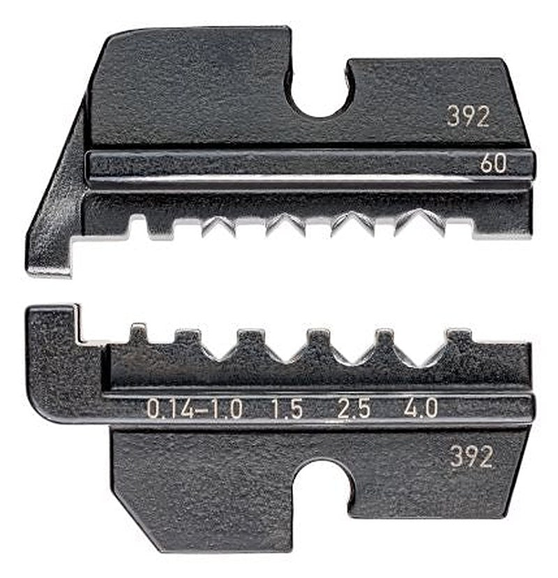 Knipex, 97 Crimp Die Set, Coaxial Type Crimp Die Black