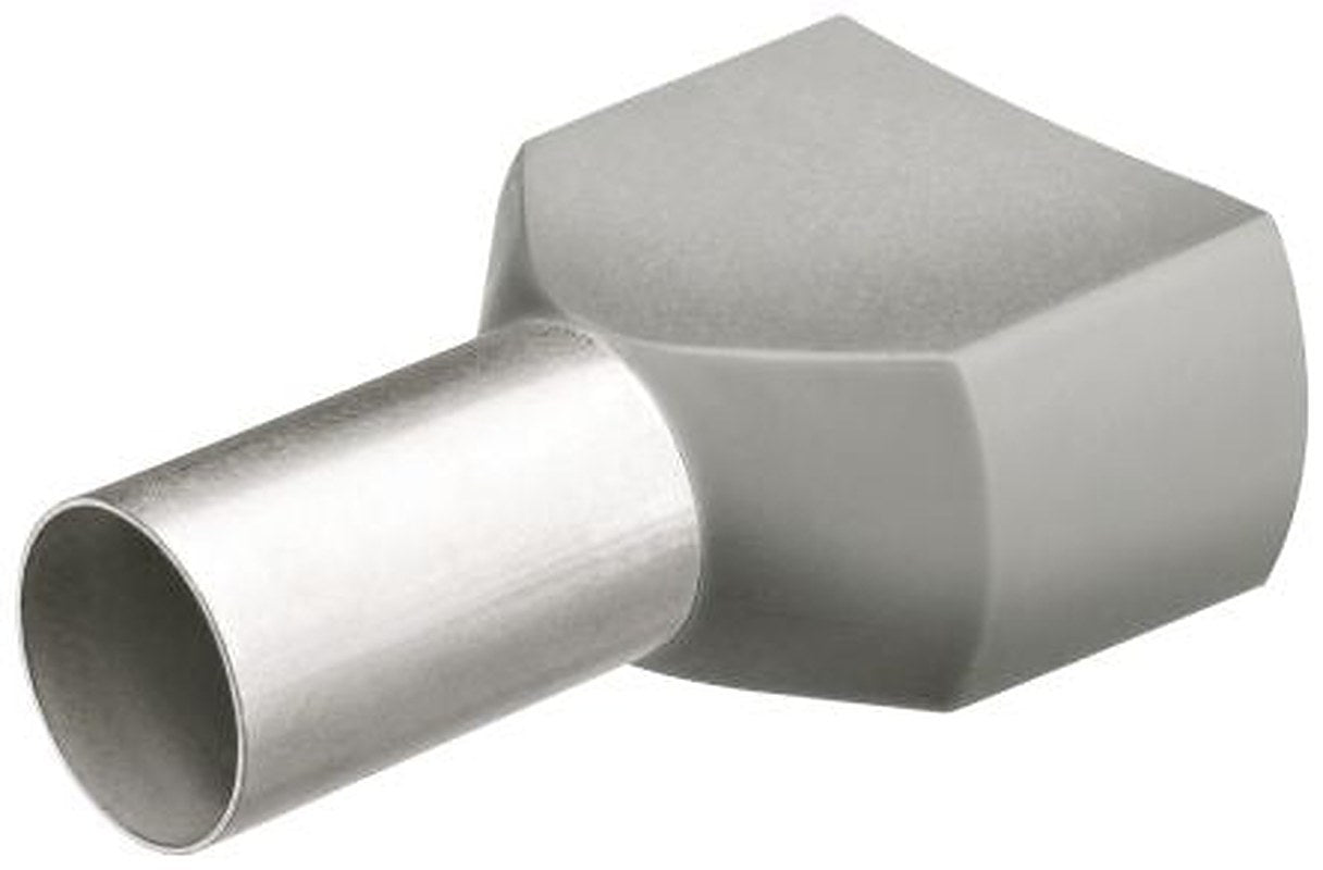 Knipex, 97 99 Insulated Ferrule, 8 mm Pin Length, 1.7 mm Pin Diameter, Grey from 18 AWG to 18 AWG Wire Size