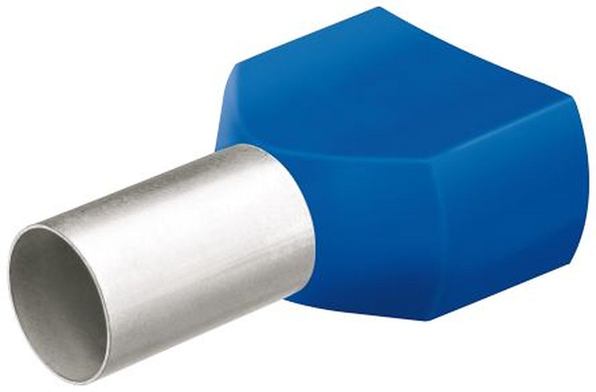Knipex, 97 99 Insulated Ferrule, 14 mm Pin Length, 8.2 mm Pin Diameter, Blue from 6 AWG to 6 AWG Wire Size
