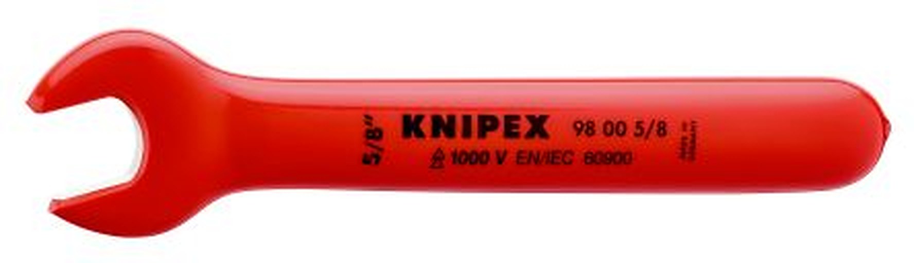 Knipex Open End Wrench, 165.1mm Overall, 45874 in Jaw Capacity VDE/1000V Approved