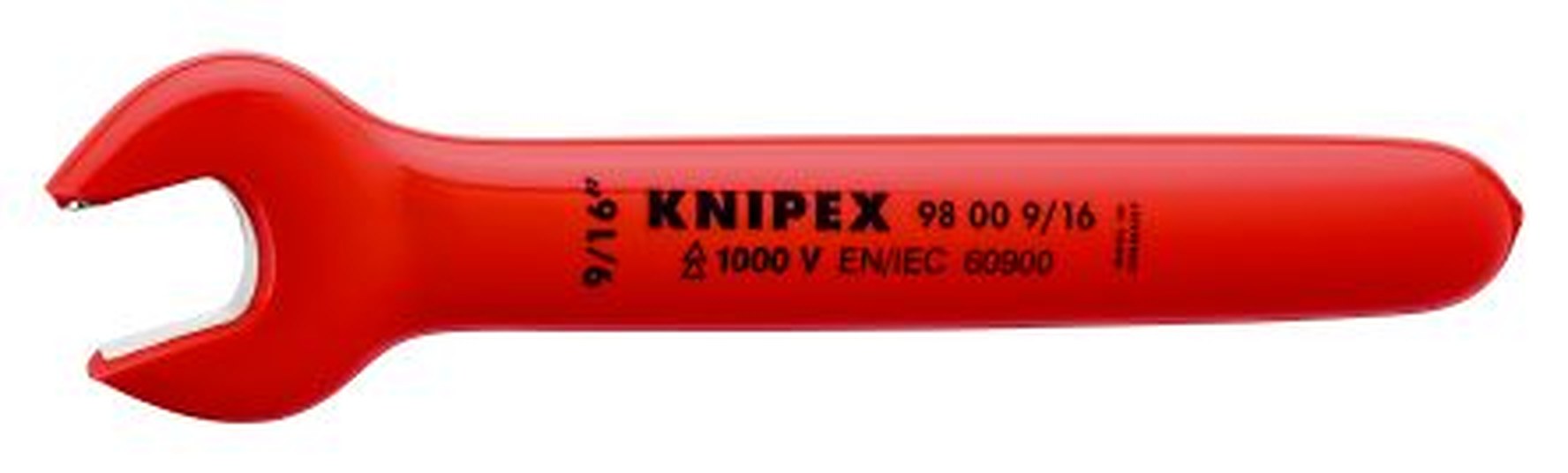 Knipex Open End Wrench, 152.4mm Overall, 42614 in Jaw Capacity VDE/1000V Approved