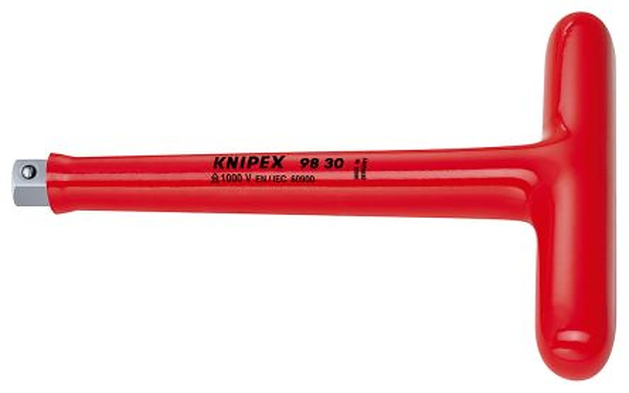 Knipex 3/8 in Ratchet with T-Handle Handle, 200mm Overall