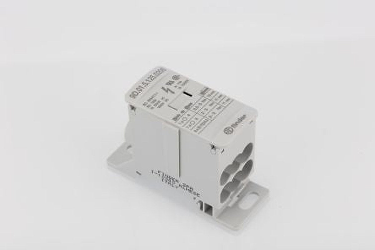 Finder Non-Fused Terminal Block, 8 Way, 1500V ac/dc, 100kA, White