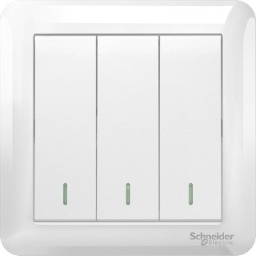 10AX 250V 3 Gang 1 Way Switch, White (10AX 250V 3 Gang 1 Way Switch White) is a Schneider Electric product. Designed for reliable performance and long service life. Available across Iraq — contact us for pricing and delivery options.