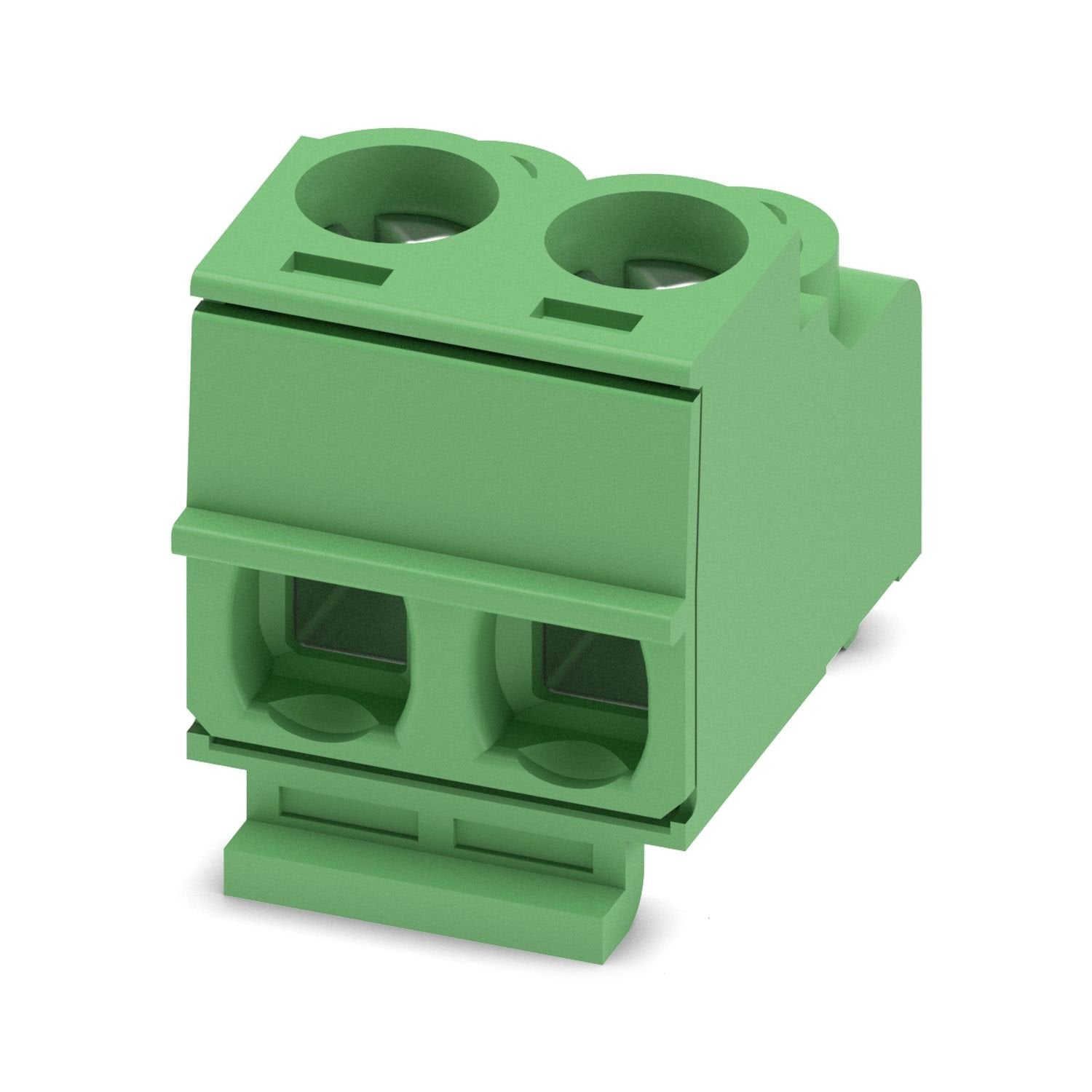 PCB connector, nominal cross section: 1.5 mm 2 , color: green, nominal current: 10 A, rated voltage (III/2): 400 V, contact surface: Sn, contact connection type: Socket, number of potentials: 2, number of rows: 1, number of positions: 2, number of connections: 2, product range: PT 1,5/..-PH CLIP, pitch: 5 mm, connection method: Screw connection with tension sleeve, screw head form: H1L Slotted Phillips recess, conductor/PCB connection direction: 0 °, plug-in system: COMBICON PST 1,3, locking: without, mount