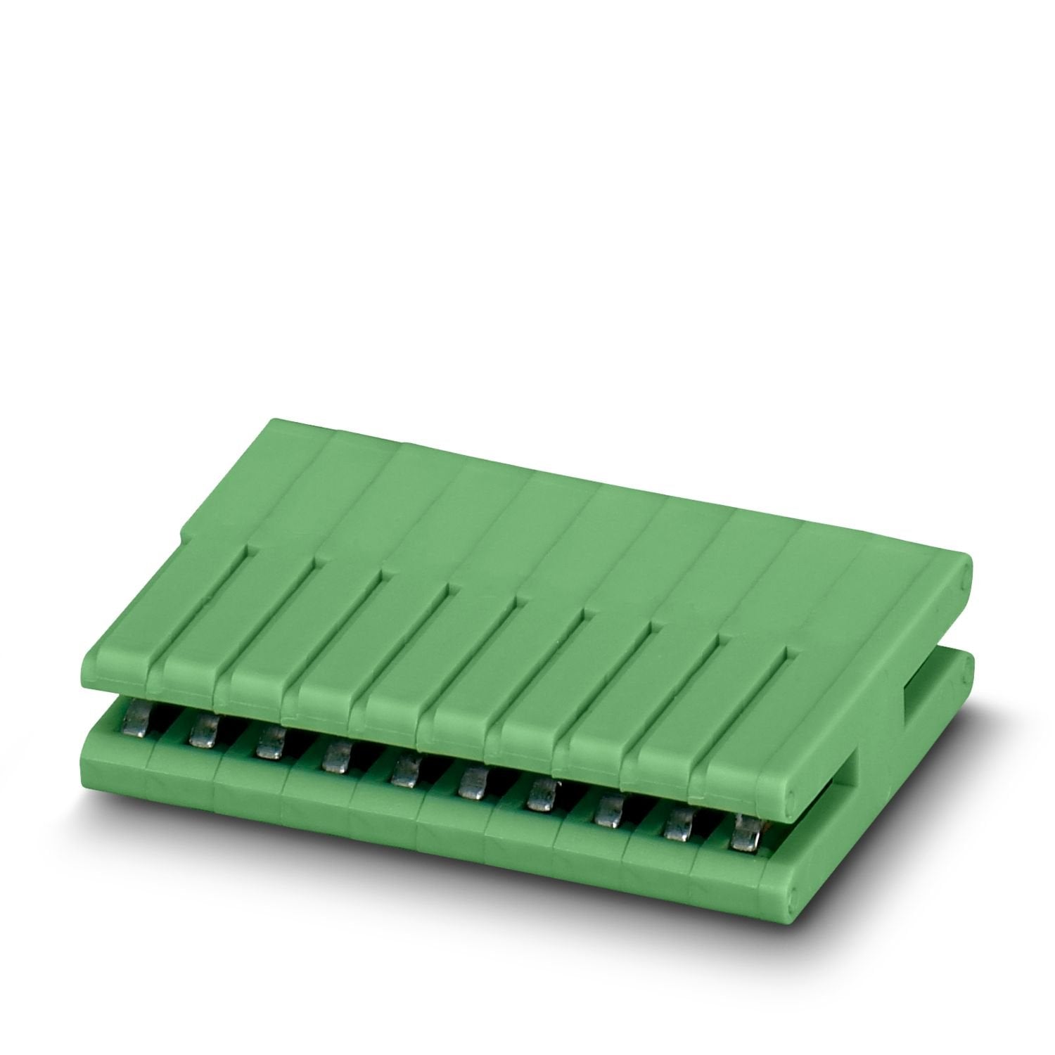 PCB connector, nominal cross section: 1 mm 2 , color: green, nominal current: 8 A, rated voltage (III/2): 200 V, contact surface: Sn, contact connection type: Socket, number of potentials: 8, number of rows: 1, number of positions: 8, number of connections: 8, product range: ZEC 1,0/..-LPV, pitch: 3.5 mm, mounting: Direct plug-in method, conductor/PCB connection direction: 0 °, number of solder pins per potential: 2, plug-in system: ZEC, locking: without, mounting method: without, type of packaging: packed