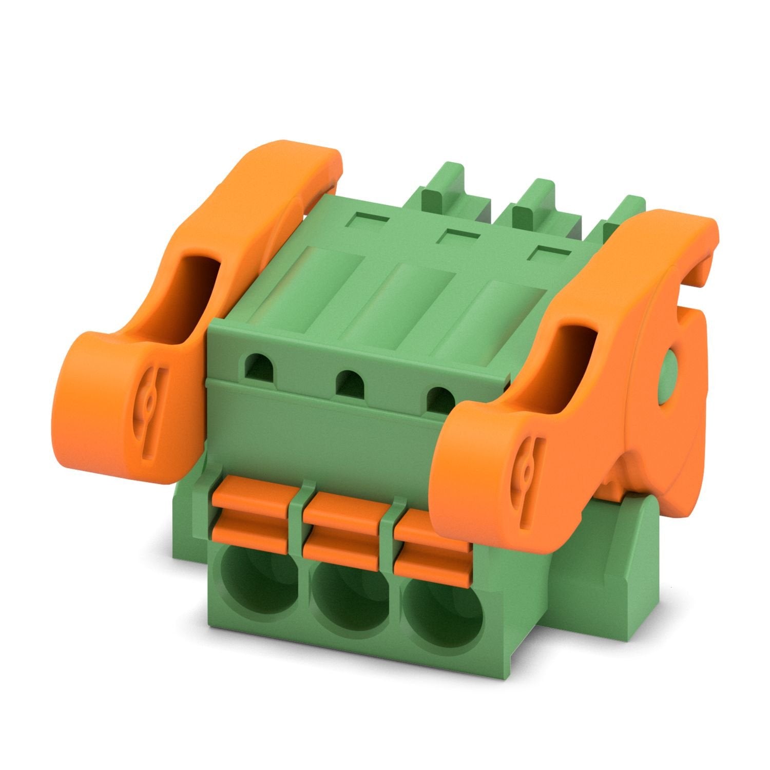 PCB connector, nominal cross section: 1.5 mm 2 , color: green, nominal current: 8 A, rated voltage (III/2): 160 V, contact surface: Sn, contact connection type: Socket, number of potentials: 3, number of rows: 1, number of positions: 3, number of connections: 3, product range: FK-MCP 1,5/..-ST-LR, pitch: 3.5 mm, connection method: Push-in spring connection, conductor/PCB connection direction: 0 °, plug-in system: COMBICON MC 1,5, locking: Lock-and-release locking system, mounting method: Lock & Release ejec