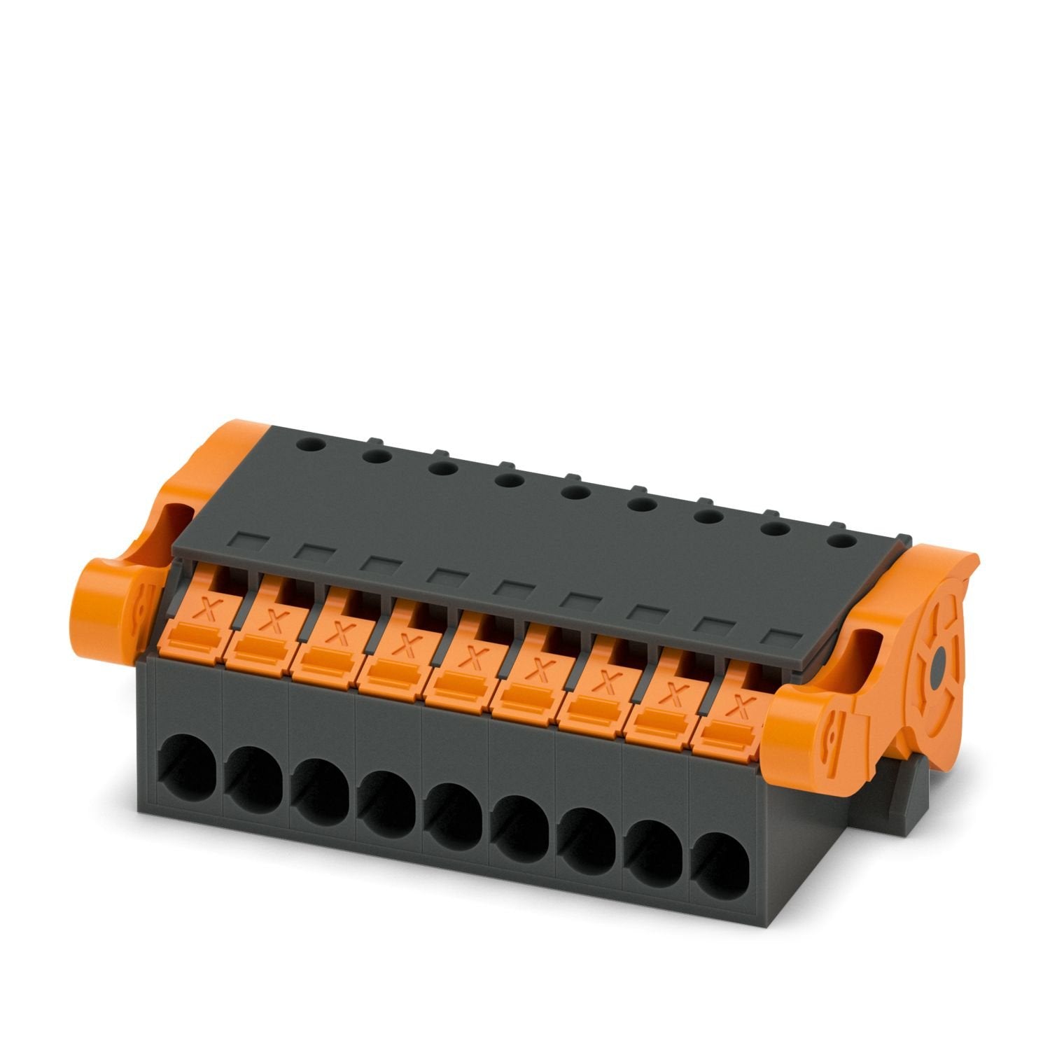 PCB connector, nominal cross section: 1.5 mm 2 , color: black, nominal current: 8 A, rated voltage (III/2): 160 V, contact surface: Sn, contact connection type: Socket, number of rows: 1, number of positions: 9, product range: XPC 1,5/..-ST-LR, pitch: 3.5 mm, connection method: Push-X-connection, conductor/PCB connection direction: 0 °, locking clip: - without locking clip, plug-in system: COMBICON MC 1,5, locking: Lock-and-release locking system, mounting method: Lock & Release ejector lever, type of packa