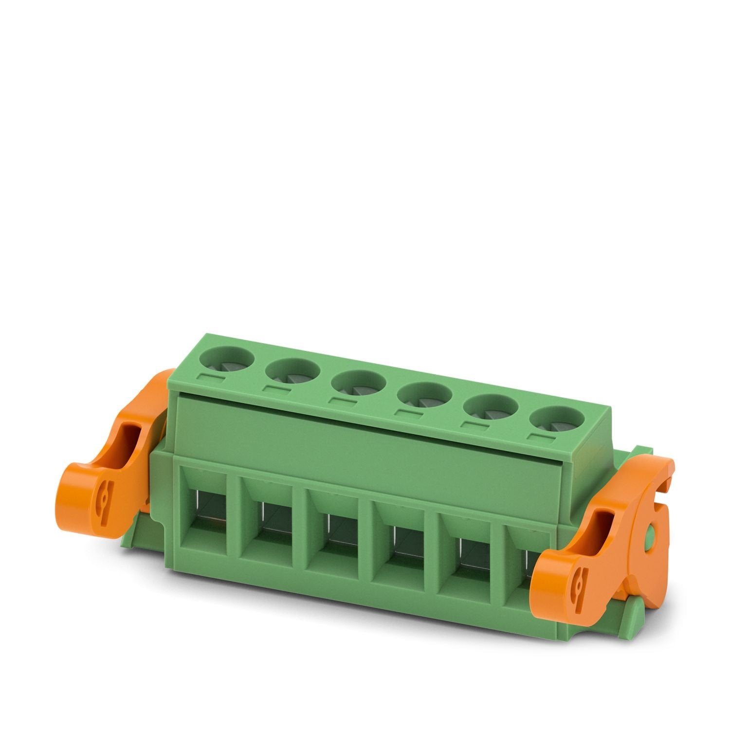 PCB connector, nominal cross section: 2.5 mm 2 , color: green, nominal current: 12 A, rated voltage (III/2): 320 V, contact surface: Sn, contact connection type: Socket, number of potentials: 6, number of rows: 1, number of positions: 6, number of connections: 6, product range: MSTB 2,5/..-ST-LR, pitch: 5.08 mm, connection method: Screw connection with tension sleeve, screw head form: L Slotted, conductor/PCB connection direction: 0 °, locking clip: - without locking clip, plug-in system: COMBICON MSTB 2,5,