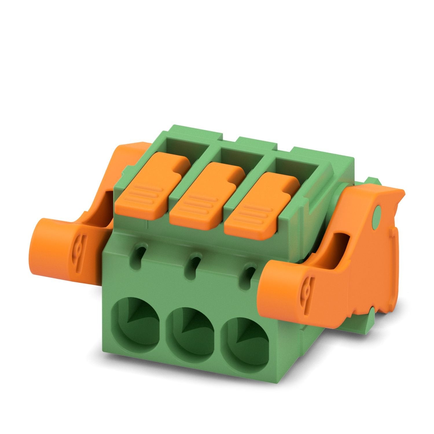 PCB connector, nominal cross section: 2.5 mm 2 , color: green, nominal current: 16 A, rated voltage (III/2): 320 V, contact surface: Sn, contact connection type: Socket, number of rows: 1, number of positions: 3, product range: LPC 2,5/..-ST-LR, pitch: 5.08 mm, connection method: Lever Push-in connection, conductor/PCB connection direction: 0 °, locking clip: - without locking clip, plug-in system: COMBICON MSTB 2,5, locking: Lock-and-release locking system, mounting method: Lock & Release ejector lever, ty