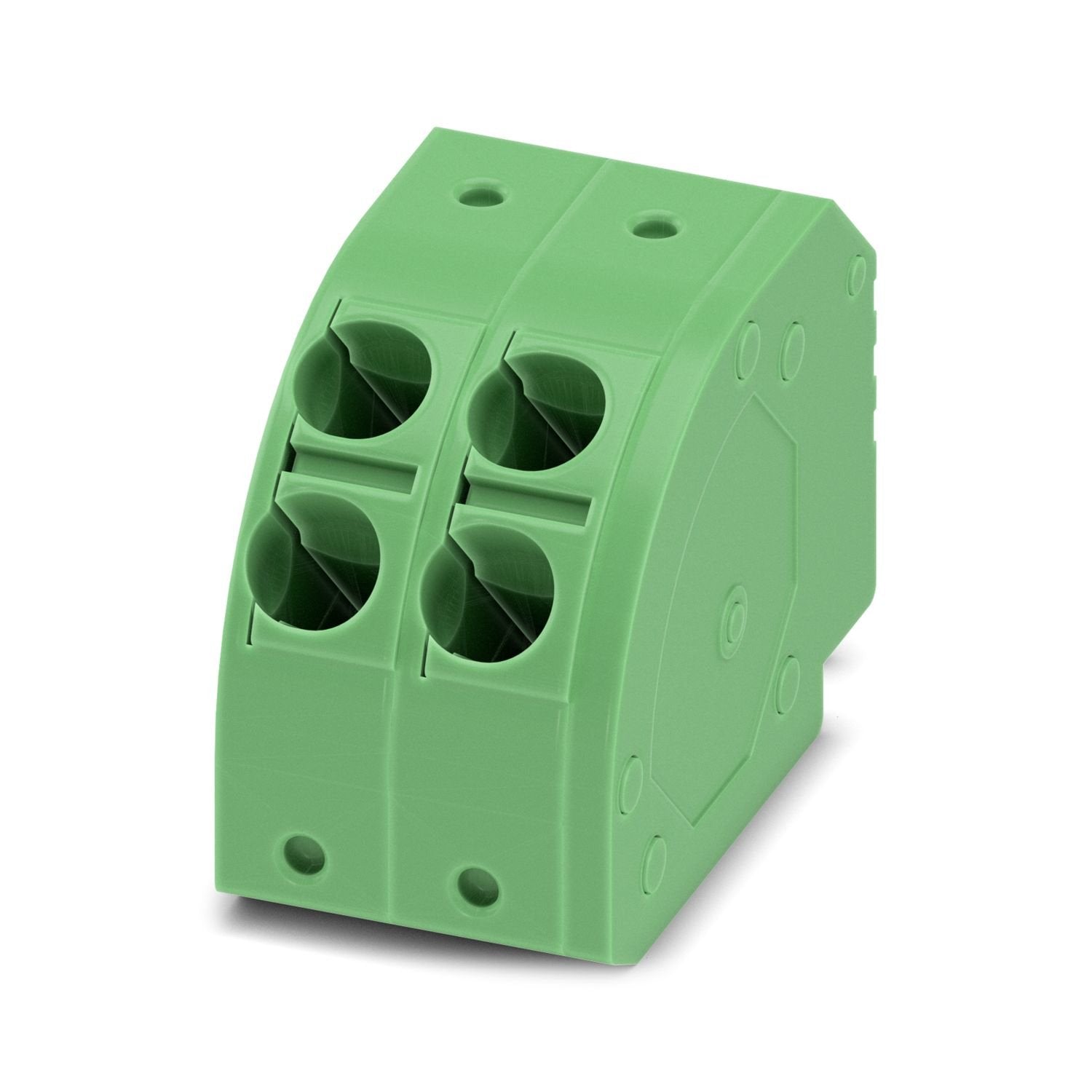 PCB connector, nominal cross section: 2.5 mm 2 , color: green, nominal current: 13.5 A, rated voltage (III/2): 400 V, contact surface: Sn, contact connection type: Socket, number of potentials: 2, number of rows: 1, number of positions: 2, number of connections: 4, product range: PTDA 2,5/..-PH, pitch: 5 mm, connection method: Push-in spring connection, conductor/PCB connection direction: 45 °, plug-in system: COMBICON PST 1,3, locking: without, mounting method: without, type of packaging: packed in cardboa