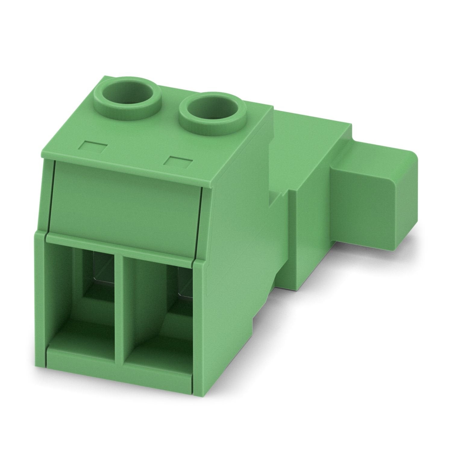 PCB connector, nominal cross section: 16 mm 2 , color: green, nominal current: 76 A, rated voltage (III/2): 1000 V, contact surface: Ag, contact connection type: Pin, number of potentials: 2, number of rows: 1, number of positions: 2, number of connections: 2, product range: IPC 16/..-STGF, pitch: 10.16 mm, connection method: Screw connection with tension sleeve, screw head form: L Slotted, conductor/PCB connection direction: 0 °, locking clip: - without locking clip, plug-in system: COMBICON PC 16, locking