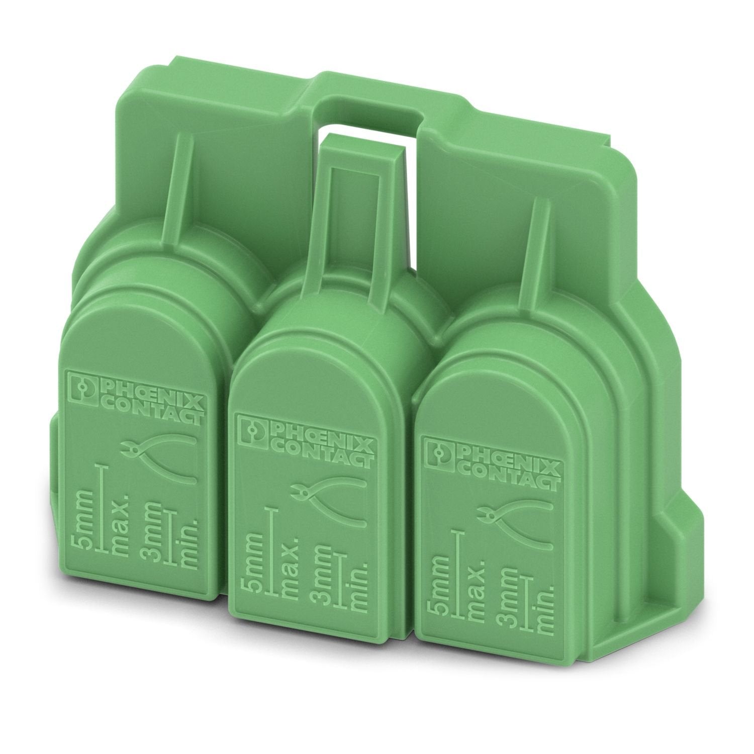 Insulator cap, color: green, product range: EC-PC 6/..-ST-BUS, width: 36.4 mm