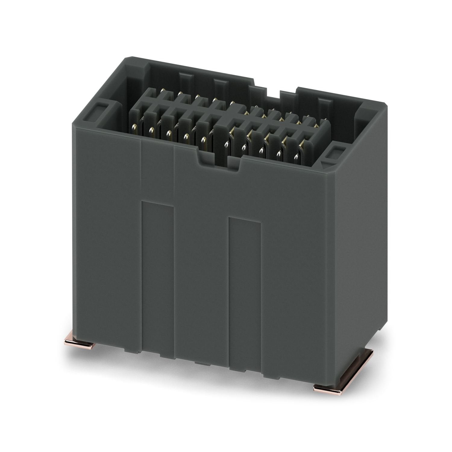 SMD female connector, nominal current: 1.7 A, test voltage: 500 V AC, number of positions: 20, pitch: 0.8 mm, color: black, contact surface: Au, contact connection type: Socket, mounting: SMD soldering