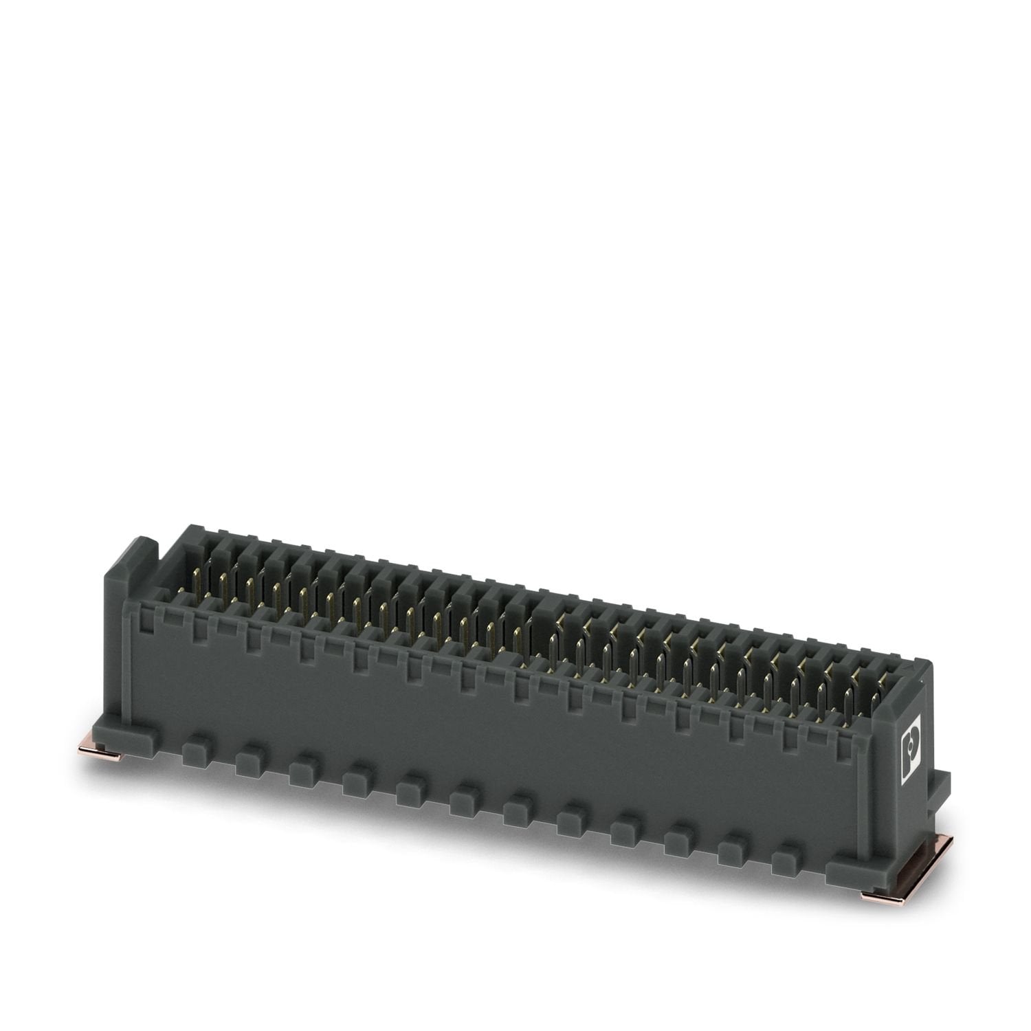 SMD male connector, nominal current: 1.7 A, test voltage: 500 V AC, number of positions: 52, pitch: 0.8 mm, color: black, contact surface: Au, contact connection type: Pin, mounting: SMD soldering