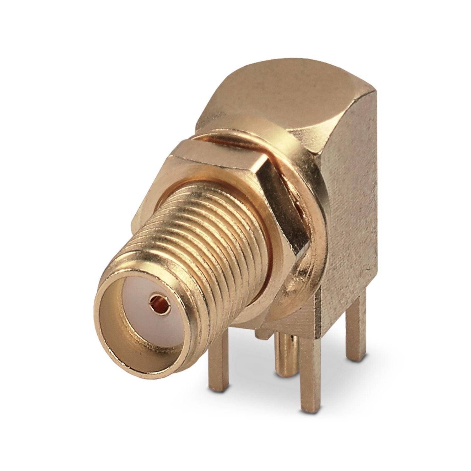 Coaxial PCB connector, degree of protection: IP20, number of positions: 1, 12 Gbps, material: Metal, connection method: Solder connection, cable outlet: straight, for additional information, see the product range drawing in the Download Center